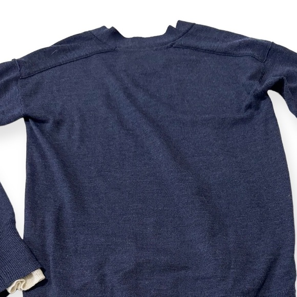 Brochu Walker Wool/Linen Layered Pullover V neck Sweater, Size XS - Picture 8 of 16